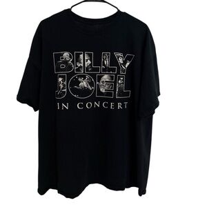 Billy Joel Black Concert 2017 Stadium Tour Graphic Tee 2XL Tour Shirt